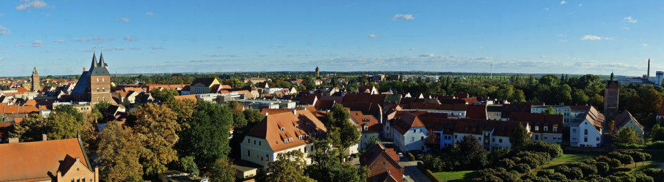 Blick vom Schloss auf die Altstadt