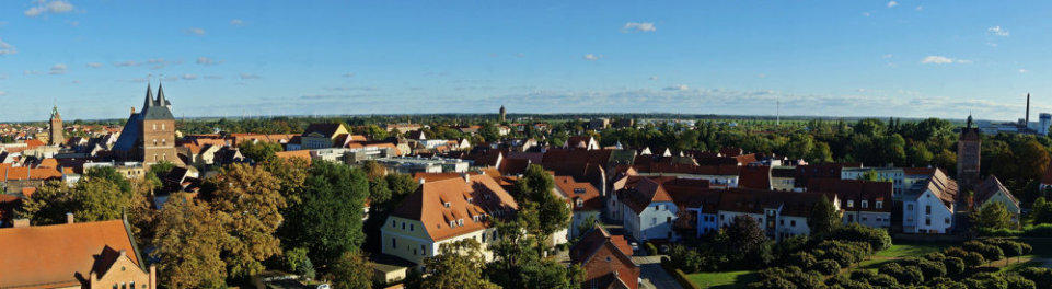 Blick vom Schloss auf die Altstadt